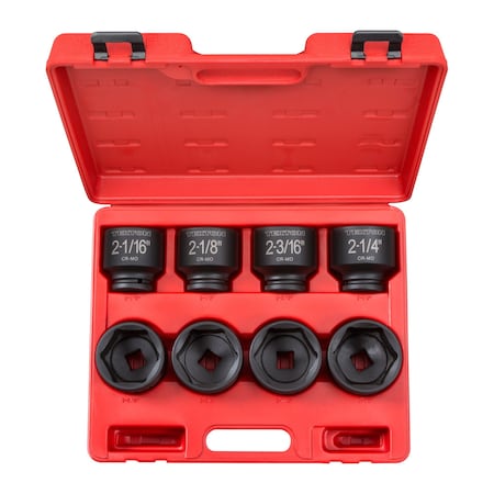 Tekton 3/4 Inch Drive 6-Point Impact Socket Set, 8-Piece (2-1/16 - 2-1/2 in.) 4893
